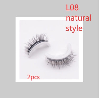Reusable 3D Mink Lashes Natural False Eyelashes Self Adhesive Fake Glue Free Makeup Eyelash Extension Silk Reusable 3D Mink Lashes Natural False Eyelashes Self Adhesive Fake Glue Free Makeup Eyelash Extension Silk